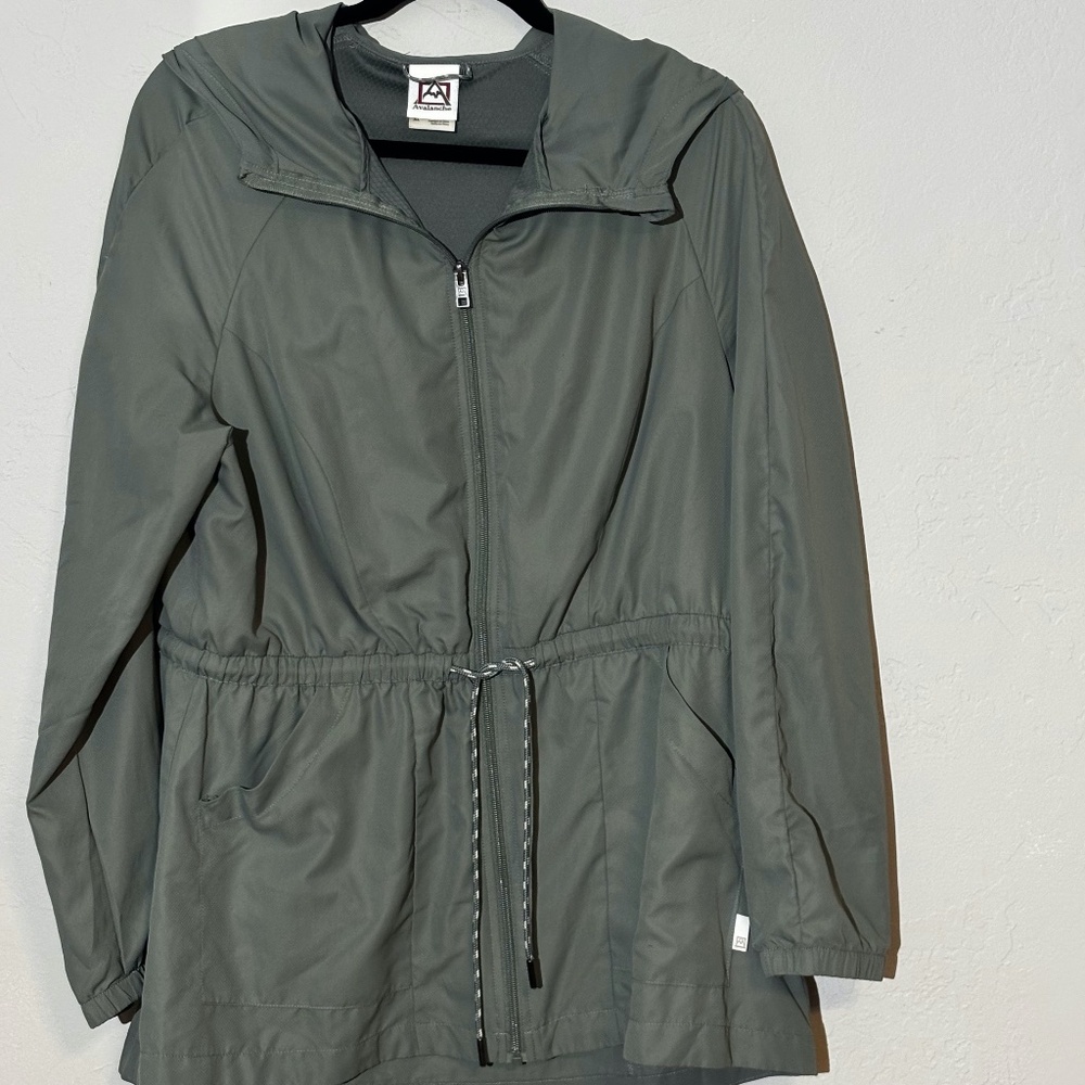 Avalanche Lightweight Hooded Anorak Jacket with Drawstring Waist size XL